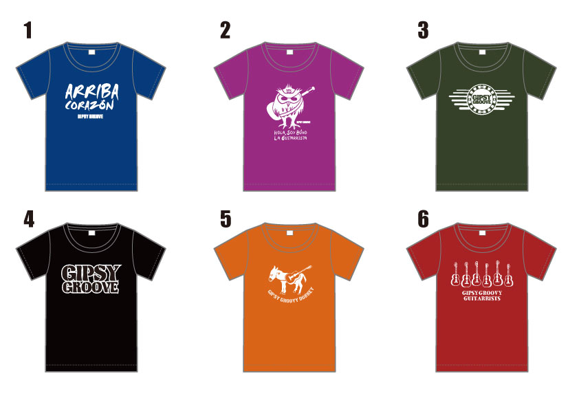 GIPSY GROOVE Tシャツサンプル